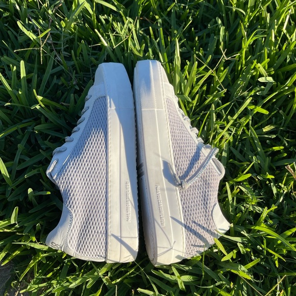 P448 Thea Low Top Sneakers in Stardust Silver Multi size 40 US 9.5 - 10 - Picture 9 of 10